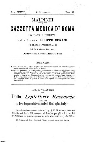 Gazzetta medica Malpighi