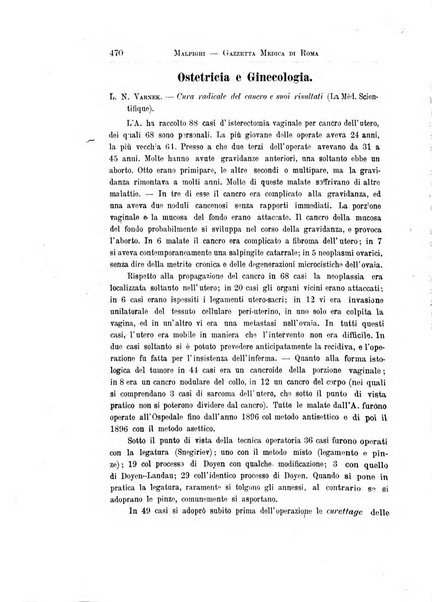 Gazzetta medica Malpighi