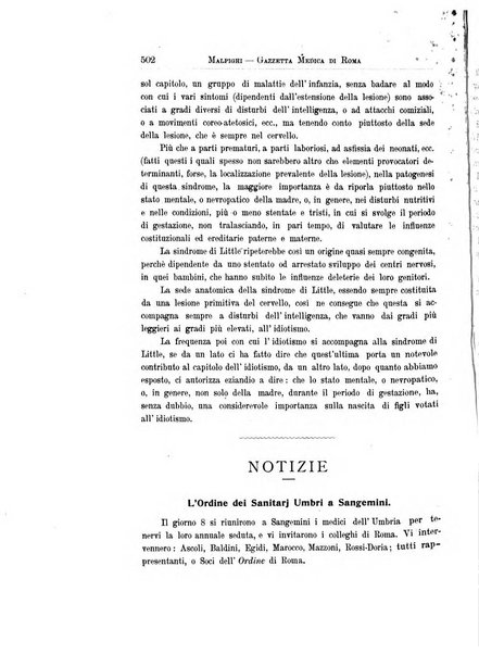 Gazzetta medica Malpighi