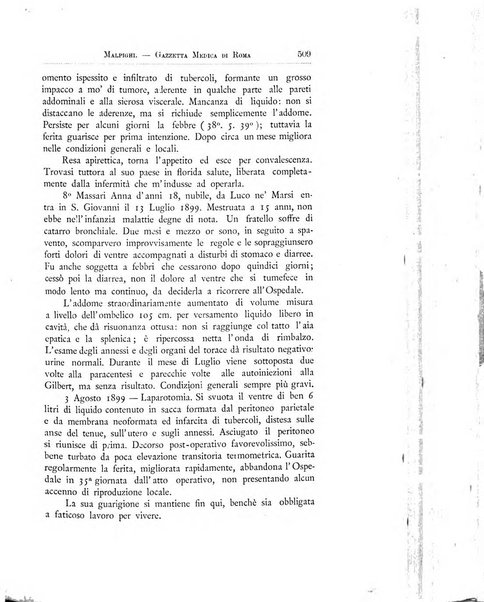 Gazzetta medica Malpighi