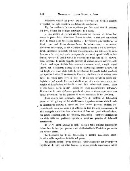 Gazzetta medica Malpighi