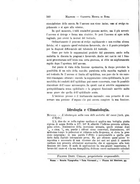 Gazzetta medica Malpighi