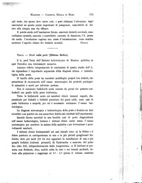 Gazzetta medica Malpighi