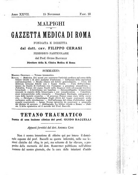 Gazzetta medica Malpighi