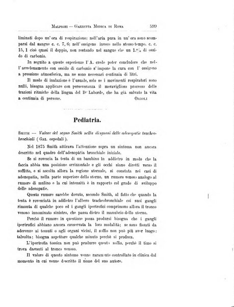 Gazzetta medica Malpighi