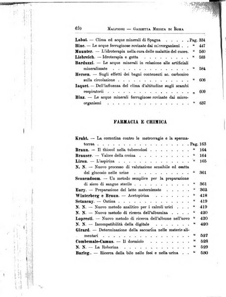 Gazzetta medica Malpighi