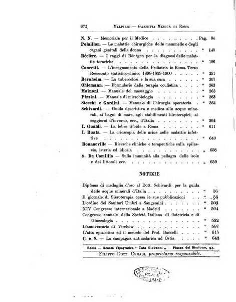 Gazzetta medica Malpighi