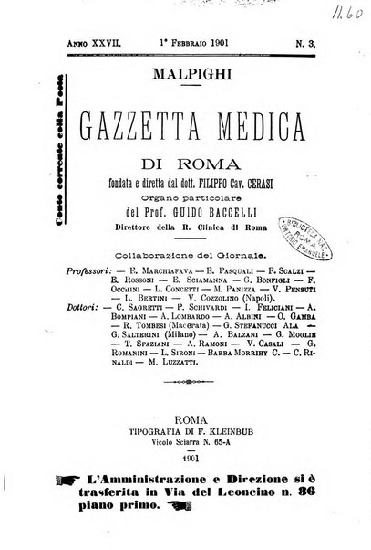 Gazzetta medica Malpighi