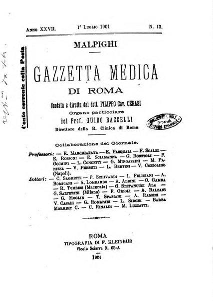 Gazzetta medica Malpighi