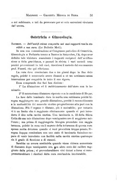 Gazzetta medica Malpighi