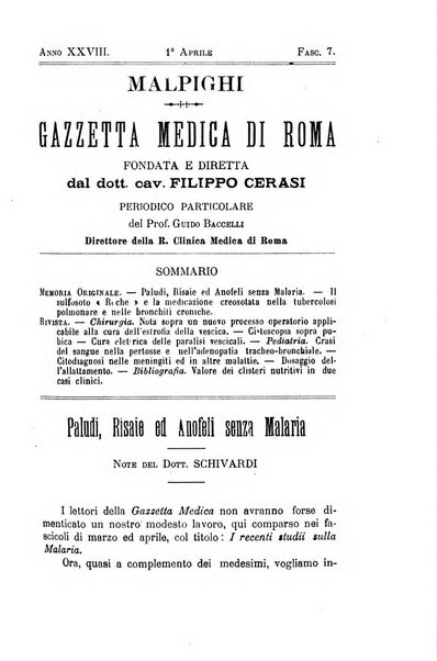 Gazzetta medica Malpighi