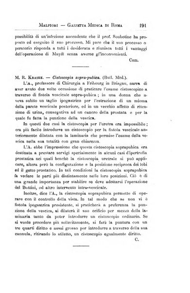 Gazzetta medica Malpighi