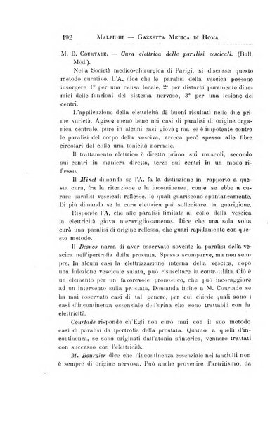 Gazzetta medica Malpighi