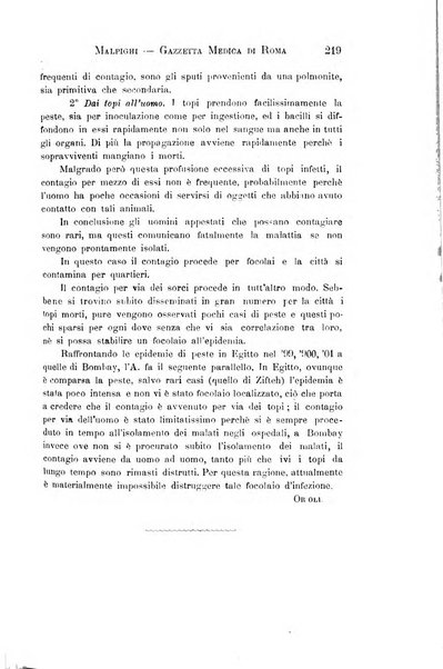 Gazzetta medica Malpighi