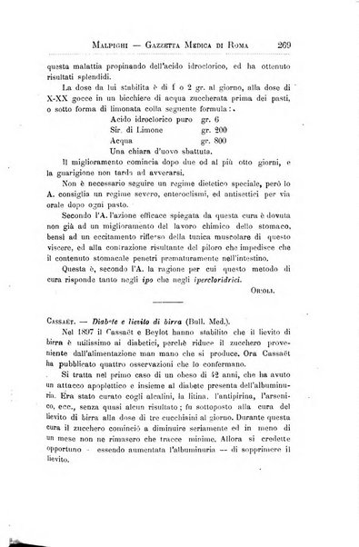 Gazzetta medica Malpighi