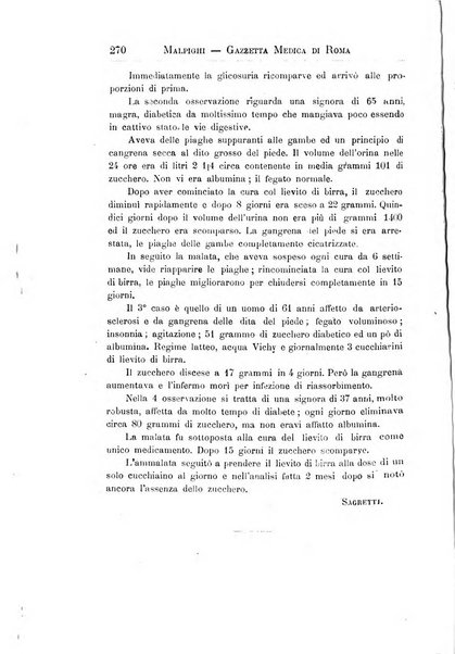 Gazzetta medica Malpighi