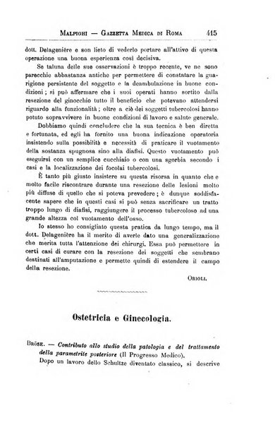 Gazzetta medica Malpighi