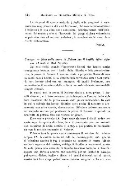 Gazzetta medica Malpighi