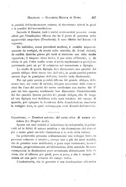 Gazzetta medica Malpighi