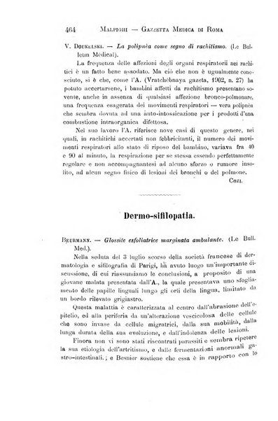 Gazzetta medica Malpighi