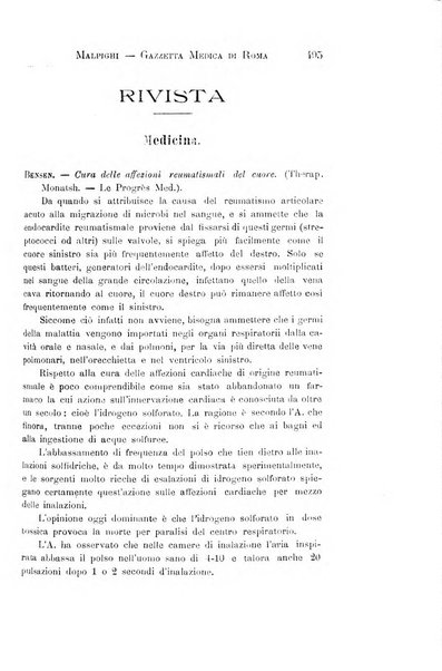 Gazzetta medica Malpighi