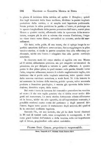 Gazzetta medica Malpighi