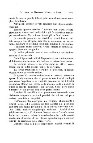 Gazzetta medica Malpighi