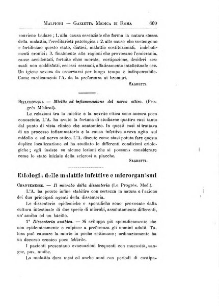 Gazzetta medica Malpighi