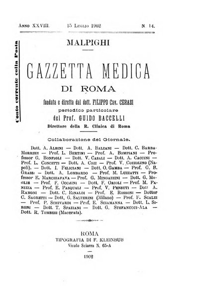 Gazzetta medica Malpighi