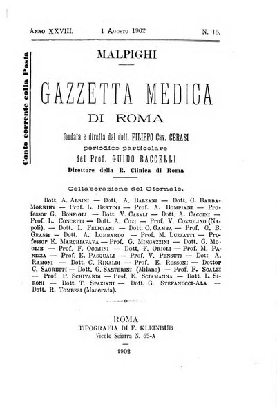 Gazzetta medica Malpighi