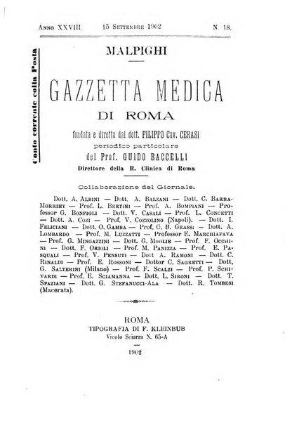 Gazzetta medica Malpighi