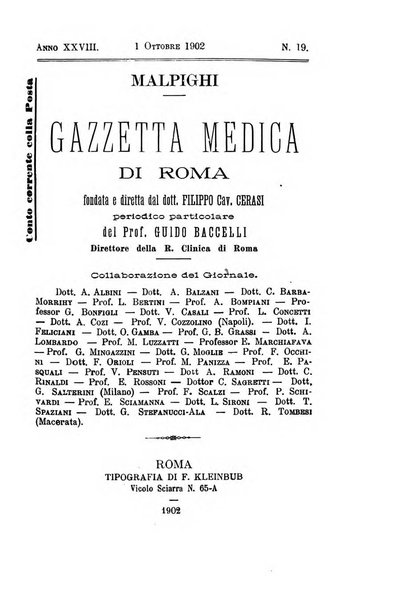 Gazzetta medica Malpighi