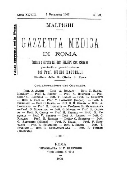 Gazzetta medica Malpighi