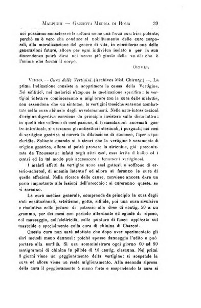 Gazzetta medica Malpighi