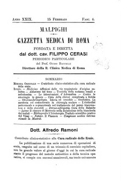 Gazzetta medica Malpighi