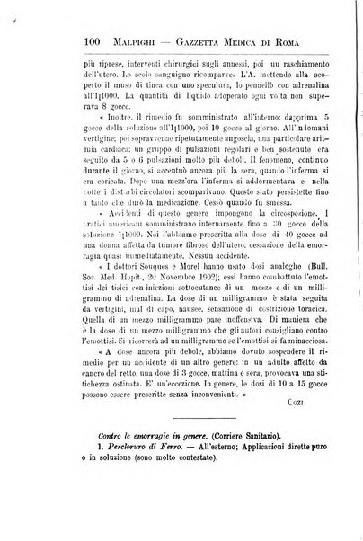 Gazzetta medica Malpighi