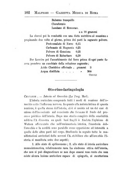 Gazzetta medica Malpighi