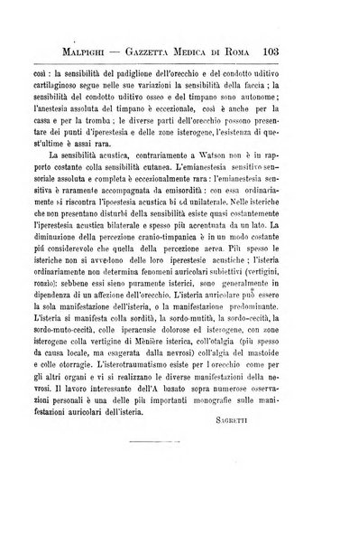 Gazzetta medica Malpighi