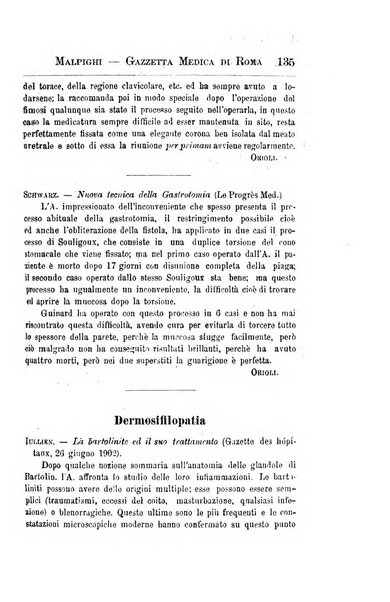 Gazzetta medica Malpighi