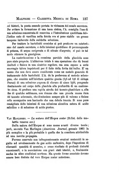 Gazzetta medica Malpighi