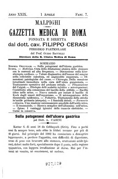 Gazzetta medica Malpighi