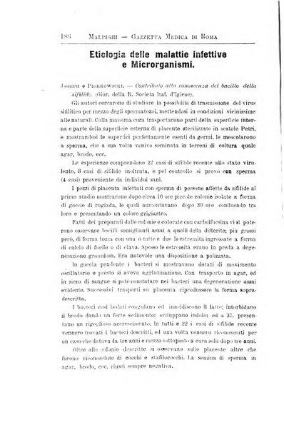 Gazzetta medica Malpighi