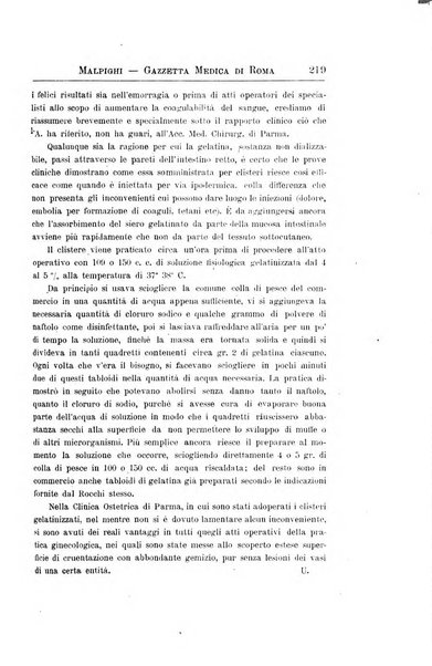 Gazzetta medica Malpighi