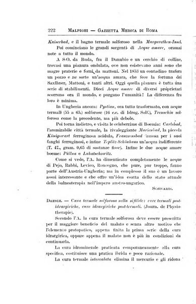 Gazzetta medica Malpighi