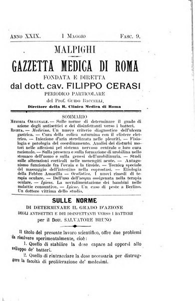 Gazzetta medica Malpighi