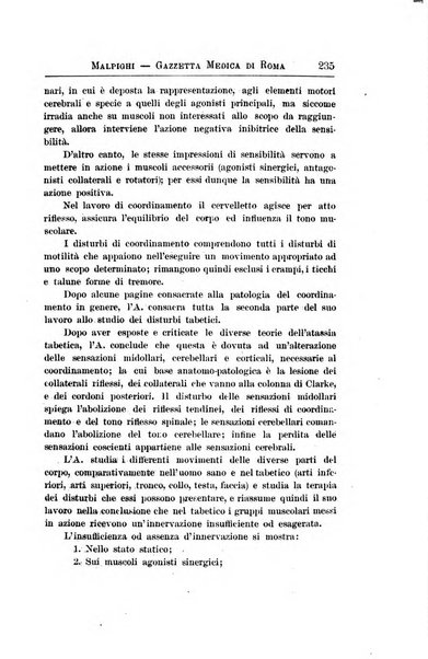 Gazzetta medica Malpighi