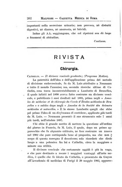 Gazzetta medica Malpighi