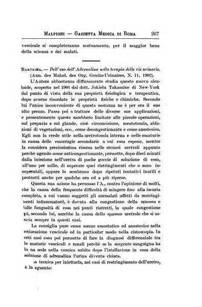 Gazzetta medica Malpighi