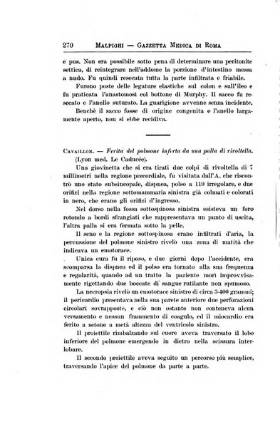 Gazzetta medica Malpighi