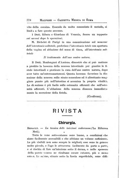 Gazzetta medica Malpighi